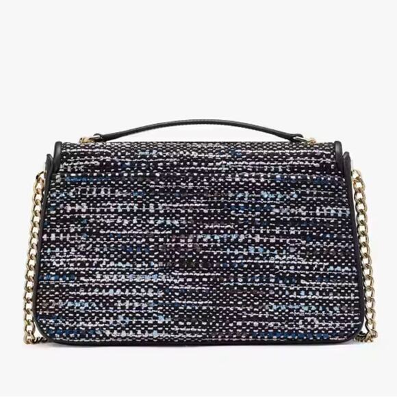 NWT - Kate Spade - Carey Tweed Medium Flap Shoulder Bag - Picture 5 of 5